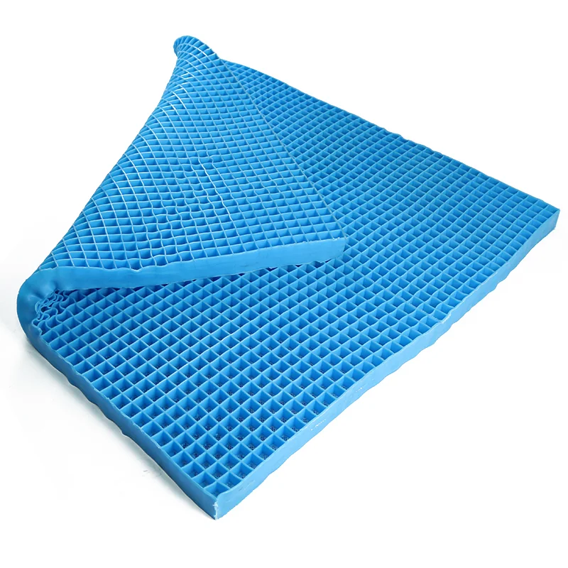 Factory Customize Polymer Elastic TPE Gel Grid Airflow 1.58 Inch Silicone Cooling Bed Mattress Topper