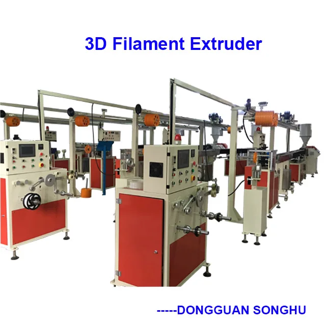 1.75mm ABS PLA plastic lab filament extruder machine/3D Printer Filament Extruder Line Abs Extrusion Machine Line -neat winding