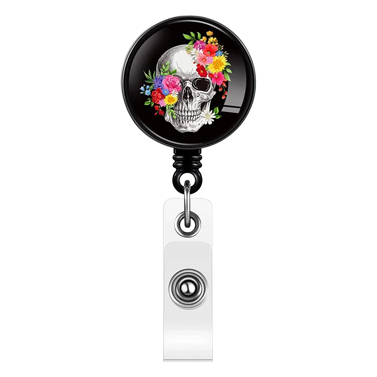 Оптовая продажа с фабрики, персонализированный выдвижной медсестринский пластиковый держатель для удостоверения личности, аксессуары, катушка для Бейджа