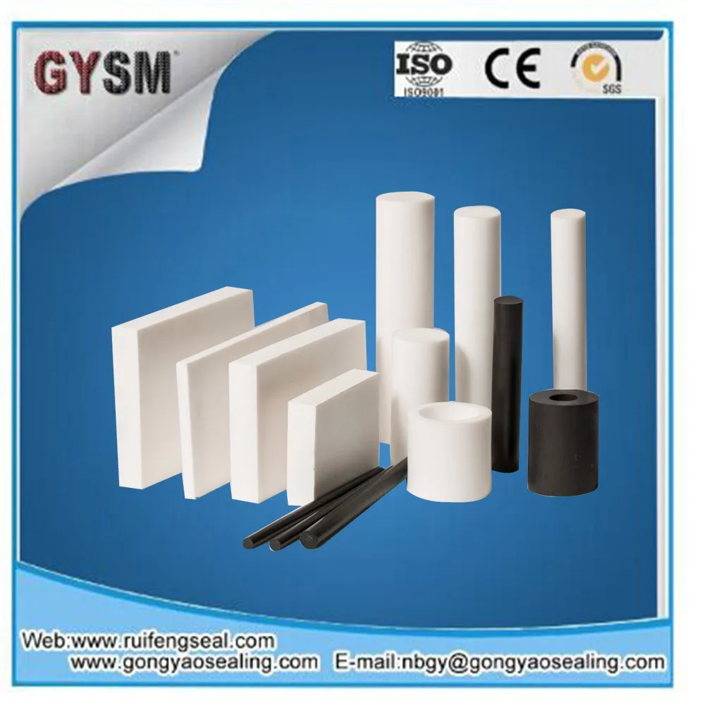 Pure PTFE  sheet and rod  apply for valve seal