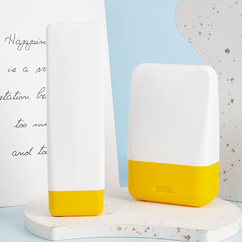 Hdpe tube for hand cream rectangle soft tube packaging standard design custom 50ml 100ml squeeze tube