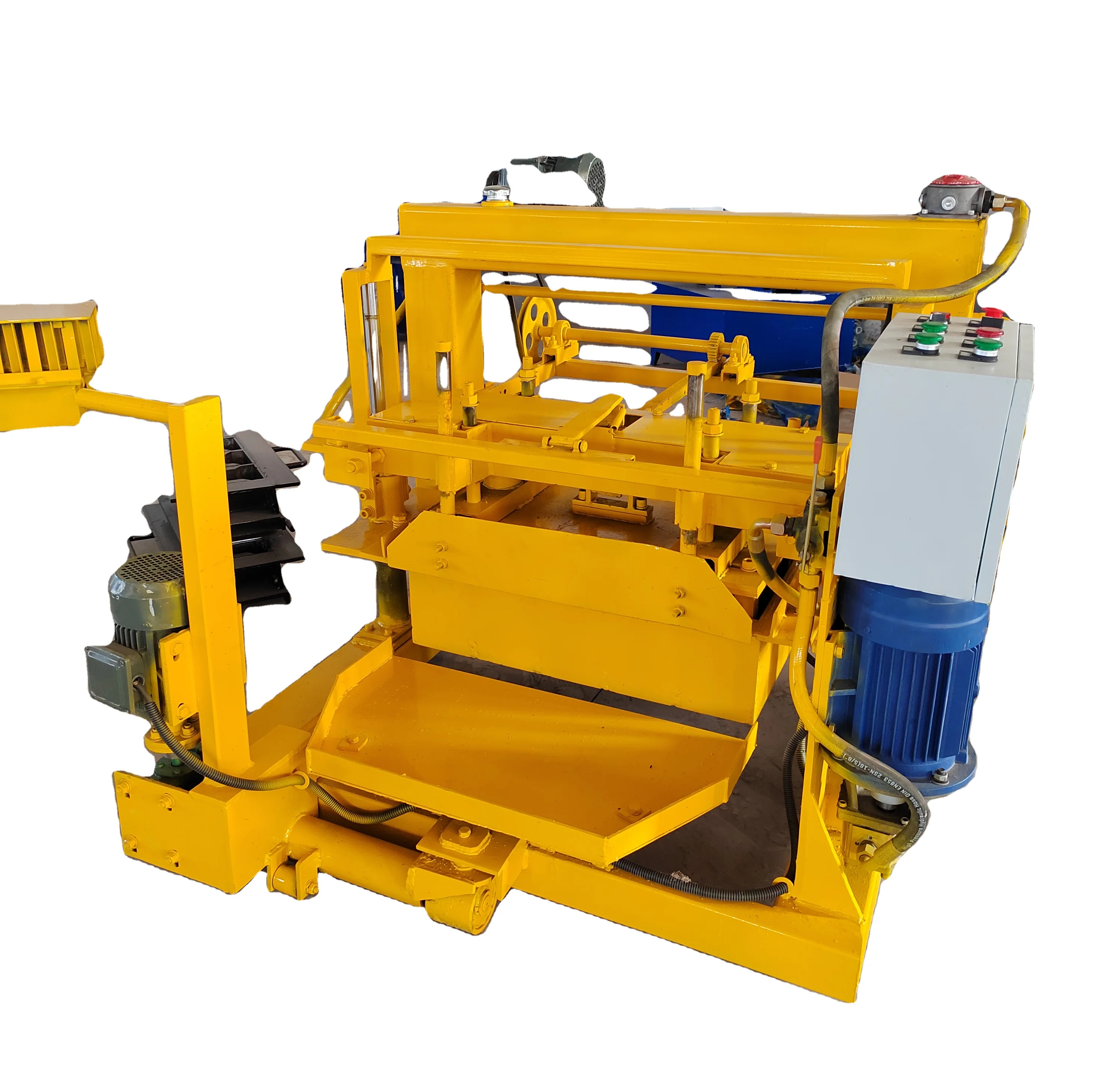 QMR4-30 Mobile hydraulic power concrete block manufacturing machine for 8-inch, 6-inch, 4-inch hollow blocks and solid bricks