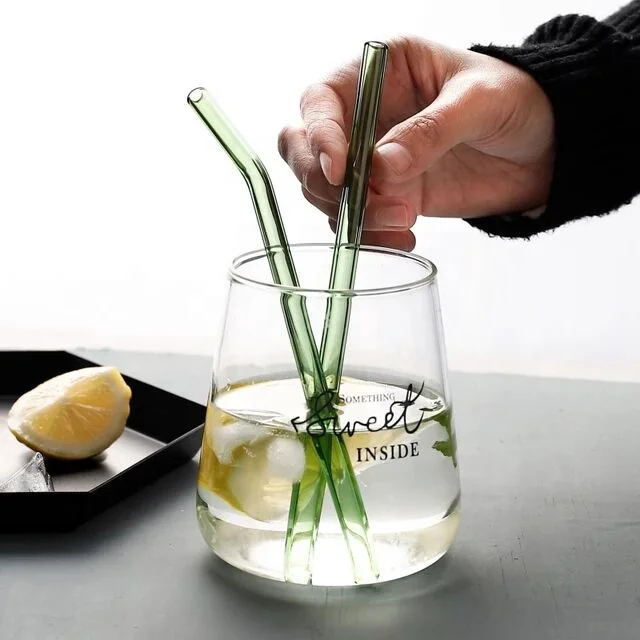 Amazon Top Seller New Product Sustainable Heat-resistant 8mm Straight Clear Drinking Borosilicate Straw With