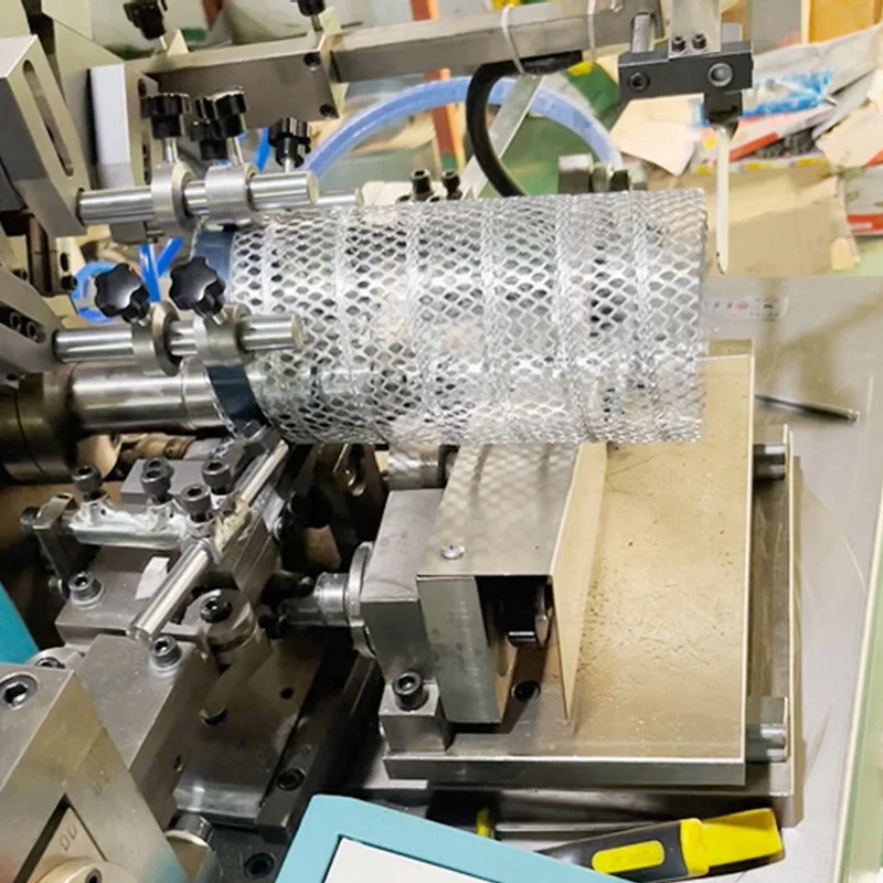 High Quality Expanded Metal Mesh Spiral Tube Making Machine For Air Filter Automatic Steel Belt Rolling And Cutting Machine