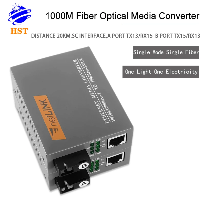 FactoryPrice1000MHTB-GS-03 optic media converter  TX1310/RX1550nm convertidor multimedia20km SC gigabit Fiber OpticEquipment