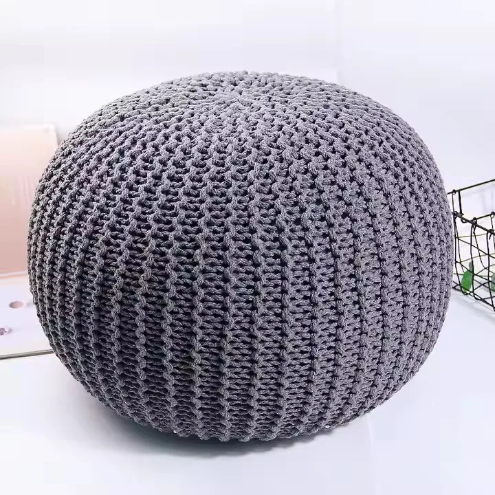 Оптовая продажа домашний декор Круглый пуф стул для ног напольный подставка акцентное сиденье