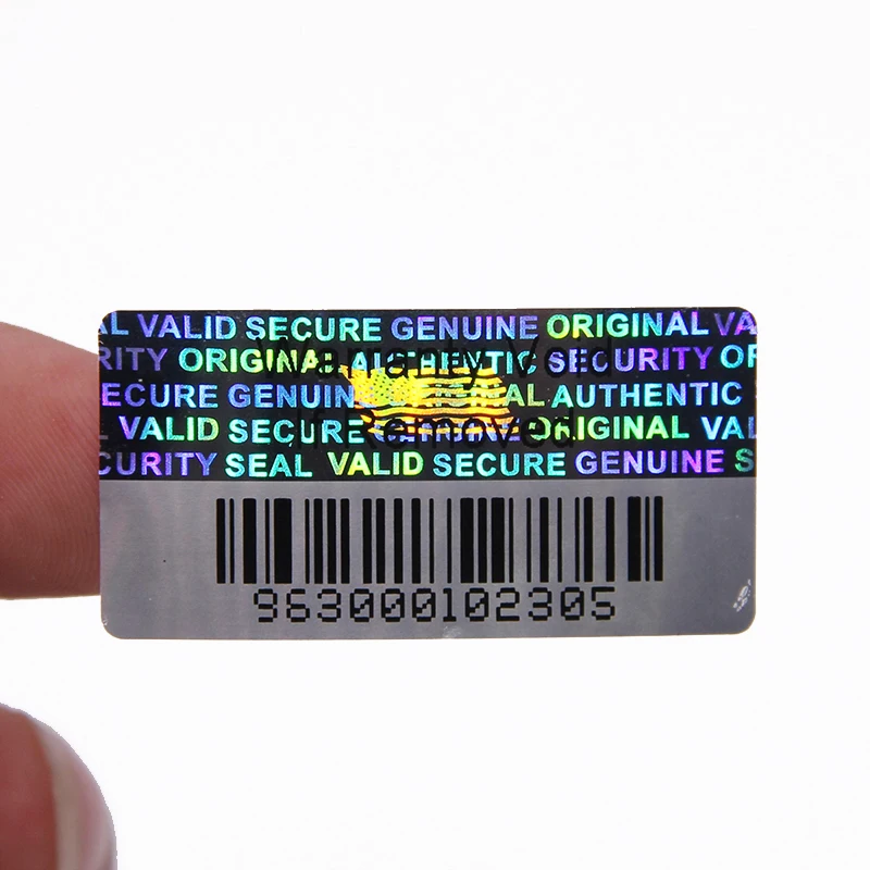 Custom high quality original authentic genuine hologram warranty void if seal broken sticker