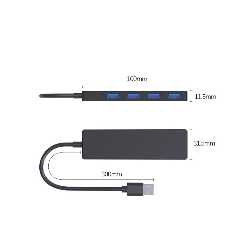 3 0 удлинитель высокоскоростной 4-портовый USB-концентратор разветвитель USB интерфейс универсальное устройство для