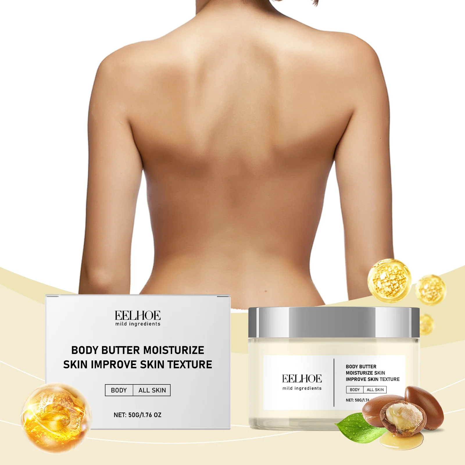 EELHOE Body Cream Smoothing Full Body Cream Collagen Soft Body Cream