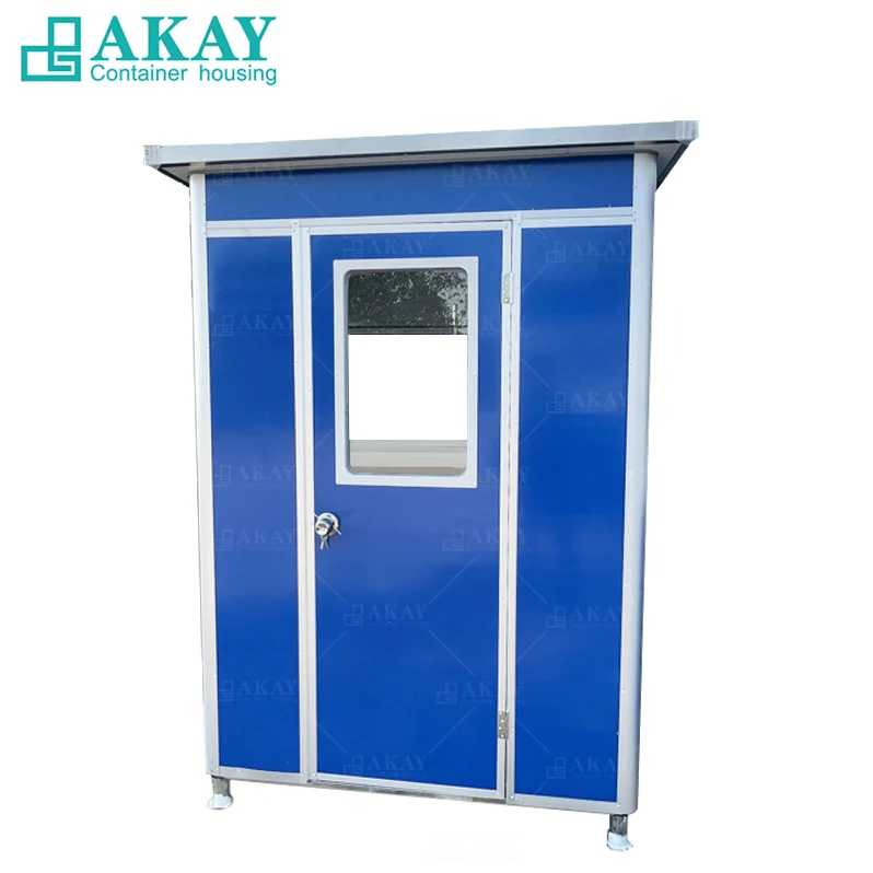 China Mobile Steel Security Easy Assembly Prefab Mobile Guard Booth Portable