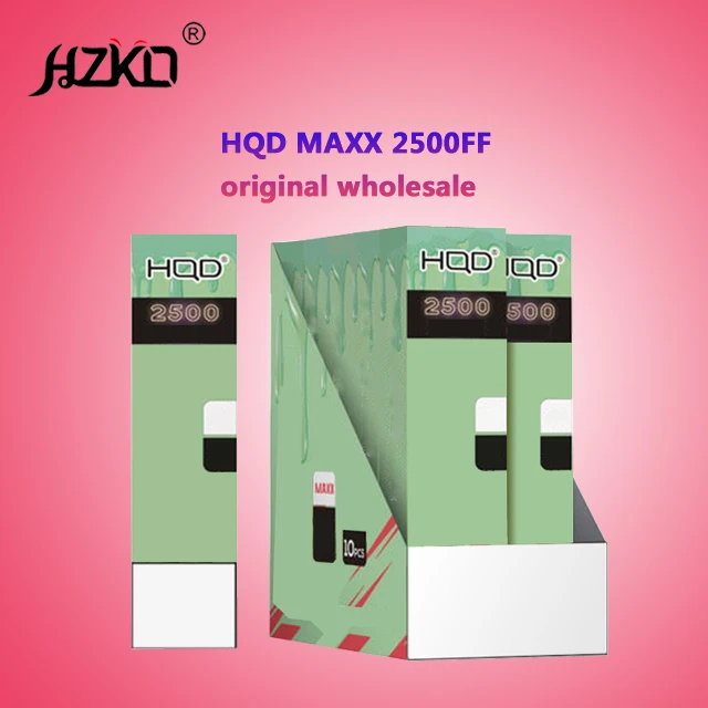 Лидер продаж 2021, набор для вейпа разных цветов 2500F, оригинальный HQD MAXX, быстрая доставка, оптом пустой