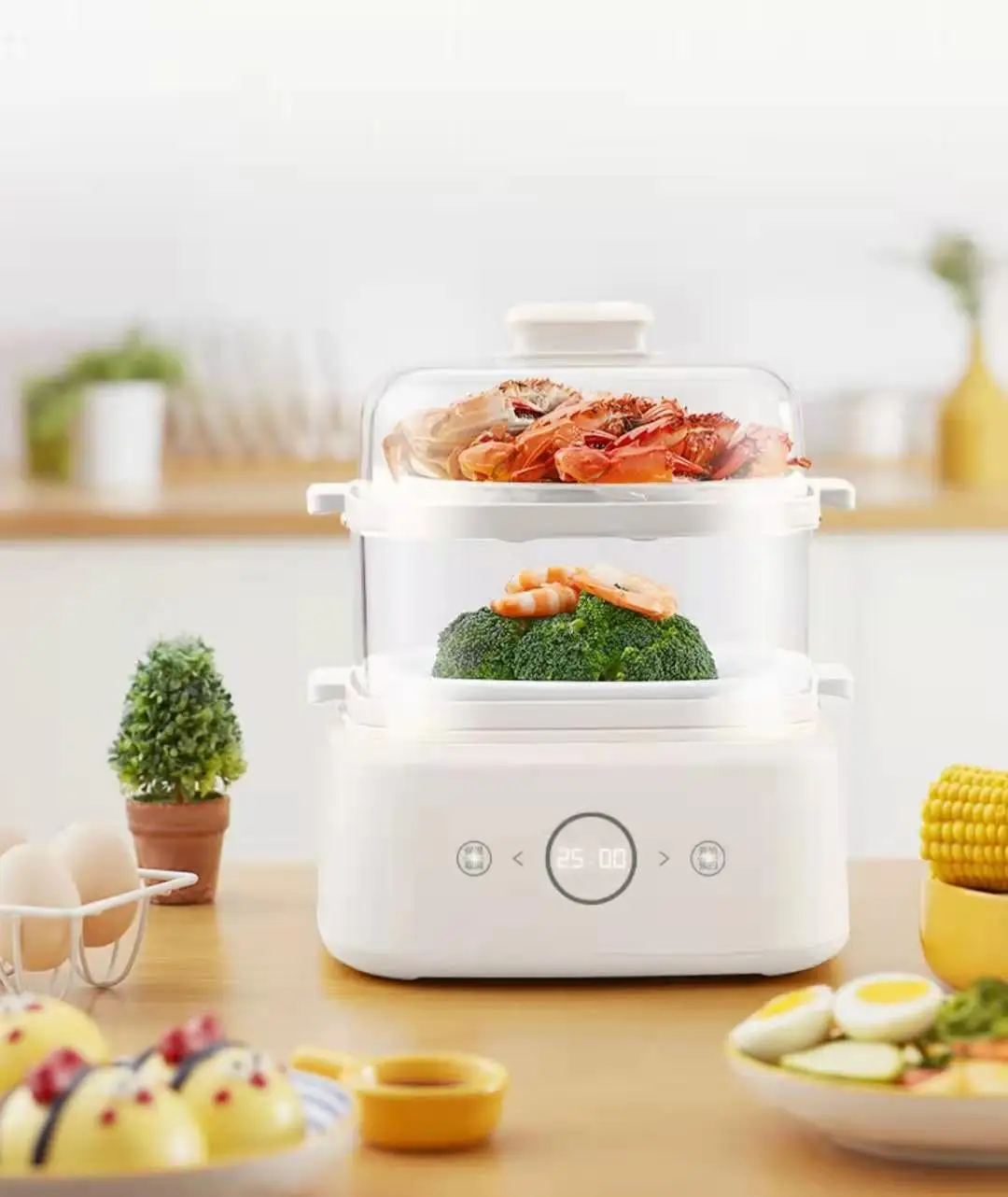 Tommygo Electric steamer multifunctional household automatic power-off large capacity steamer steamer