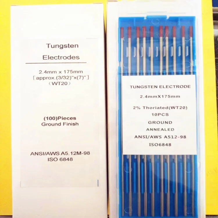 White Color Tungsten Electrode 2.4mm*150mm for Tig Welding