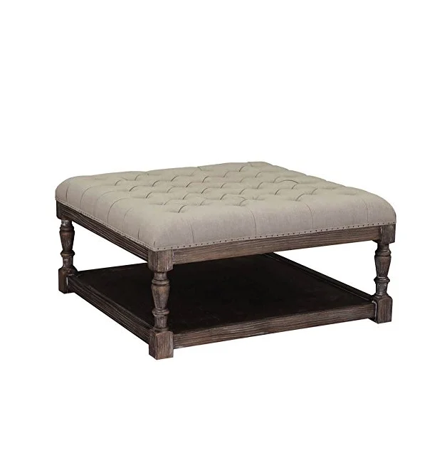 
 Shenglong, роскошный, изготовленный на заказ, высококачественный оттоманка из ткани для хранения, скамейка, оттоманка, нежный стиль.  