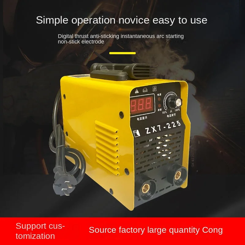 ZX7200/225 Household Mini Portable Inverter DC 220v Tig Welding Machine Stick Welder for Steel Customizable Manual from Copper