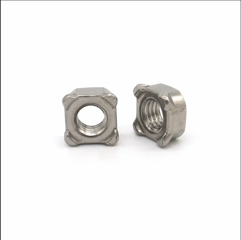 M6 Steel Square Nuts Chinese Manufacturers Factory Direct Sale Stainless Steel DIN 928 Square welded nut Fasteners