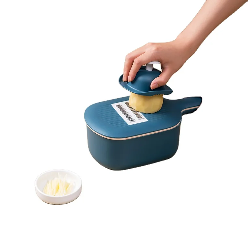 Пластиковая ручная терка для еды в упаковке, терка, ручные кухонные ломтики и кубики, Овощная Терка в упаковке, терка для сыра с контейнером