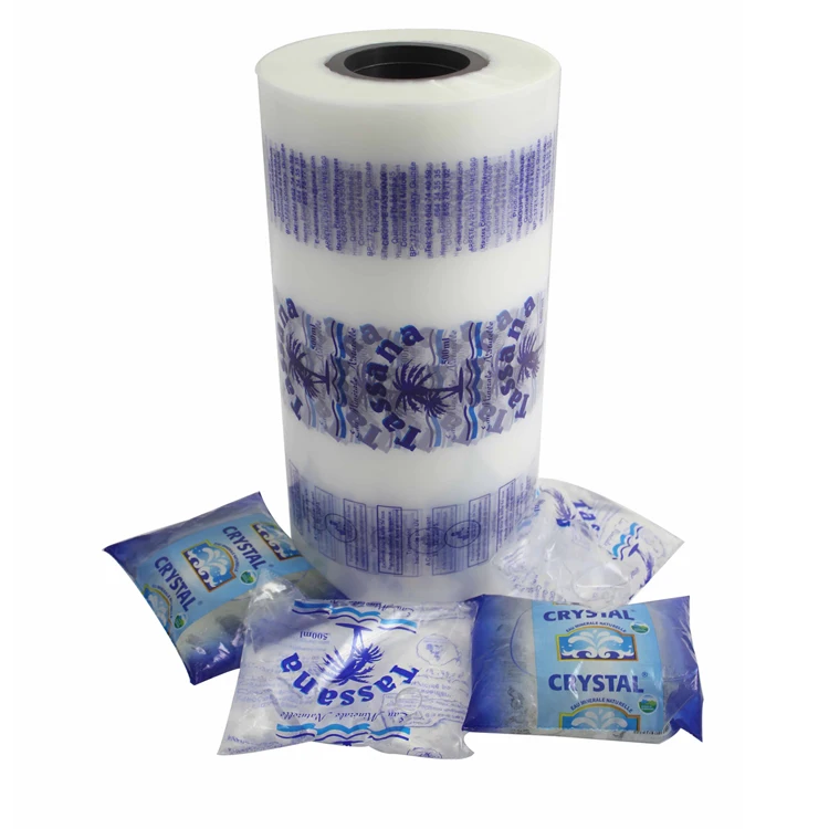 Custom automatic Packing PE film Pouch Film  plastic film roll for water sachet