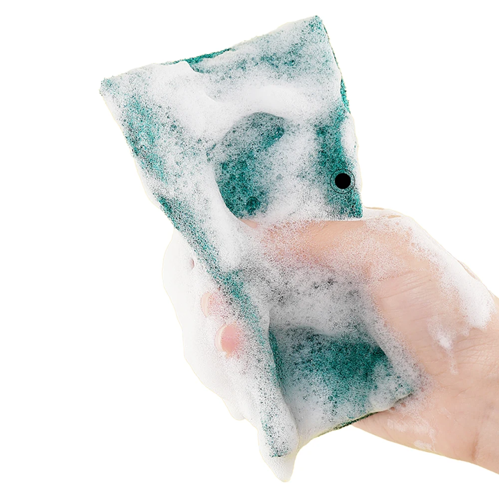 Кухонная мочалка, чистящая щетка, полиэфирные зеленые губки, кухонные мочалки