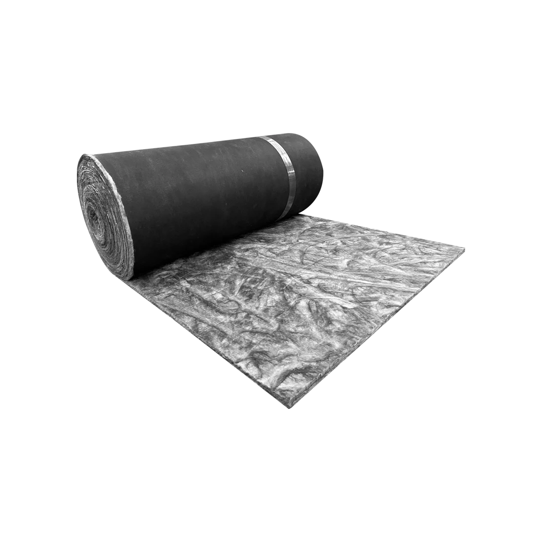 Customizable Density 50 mm Thickness Black Glass Fiber for Duct Wrap Heat Insulation with Black Tissue Facing Glass Wool Blanket