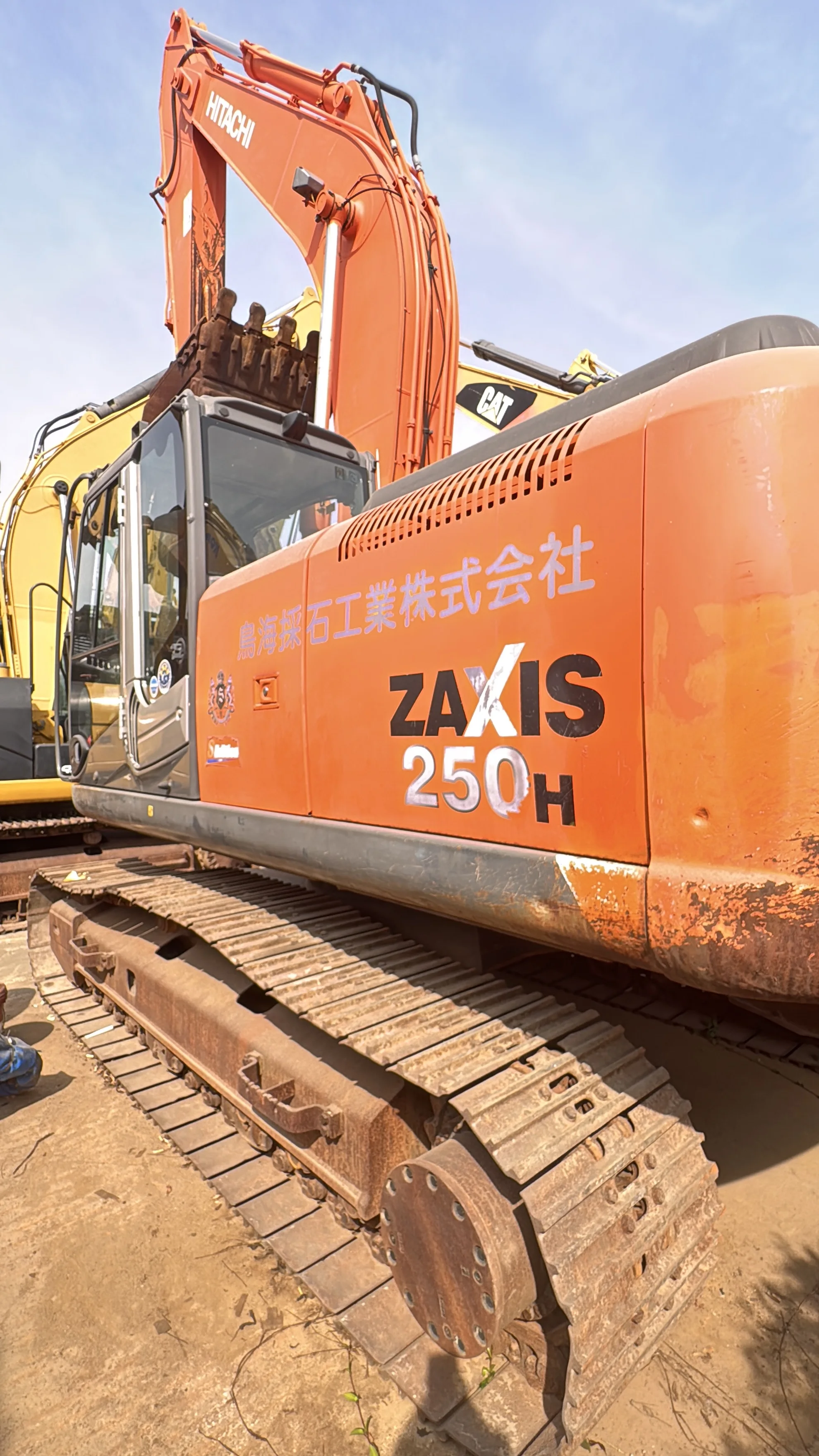 HANG KUI Hitachi 250H 25 тонн 90% новый оригинальный японский с EPA CE сельскохозяйственный б/у экскаватор hitachi250 для копания