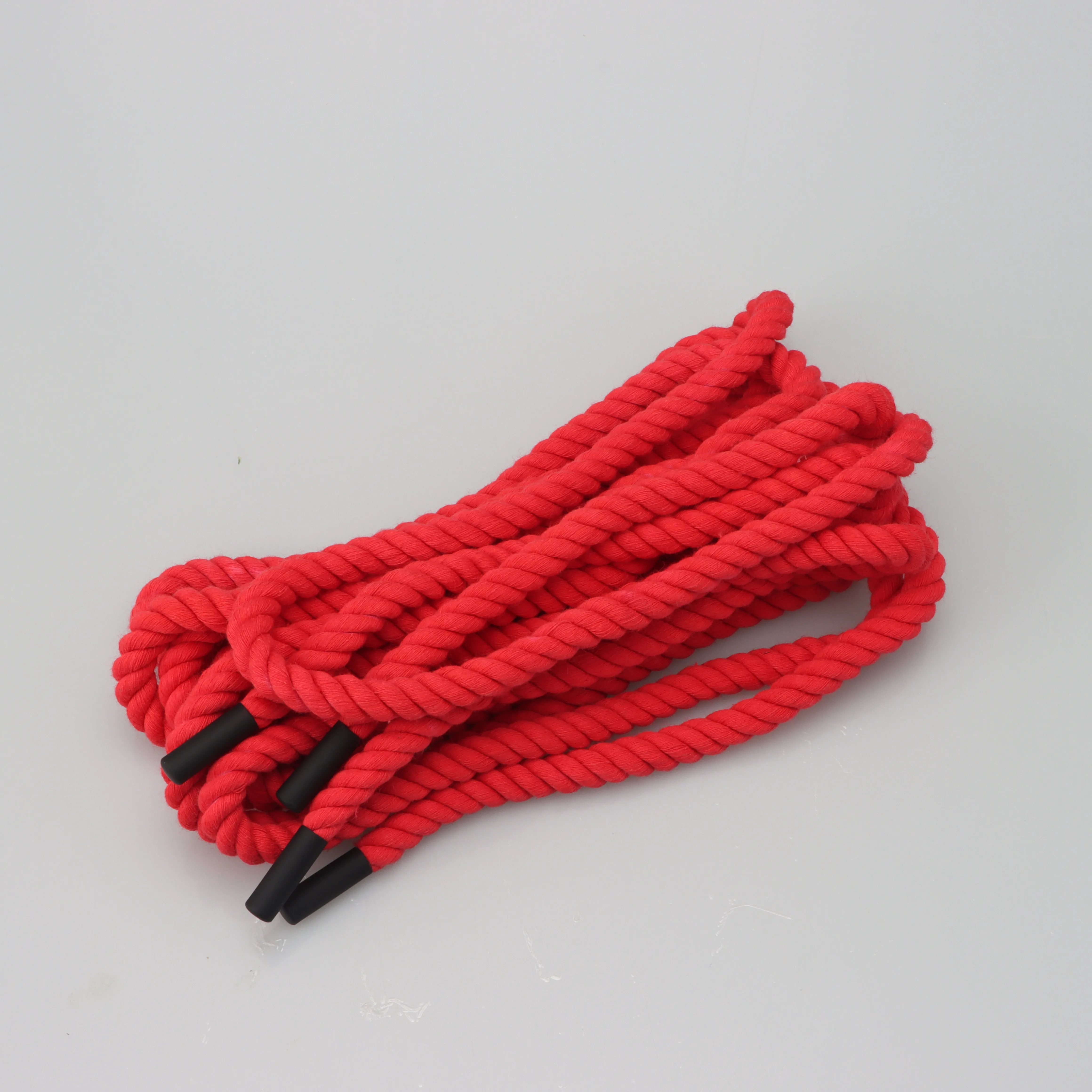 Customized Round Drawstring Thick 100% Nature Cotton Braid Shoelaces Rope Twisted Shoe Laces