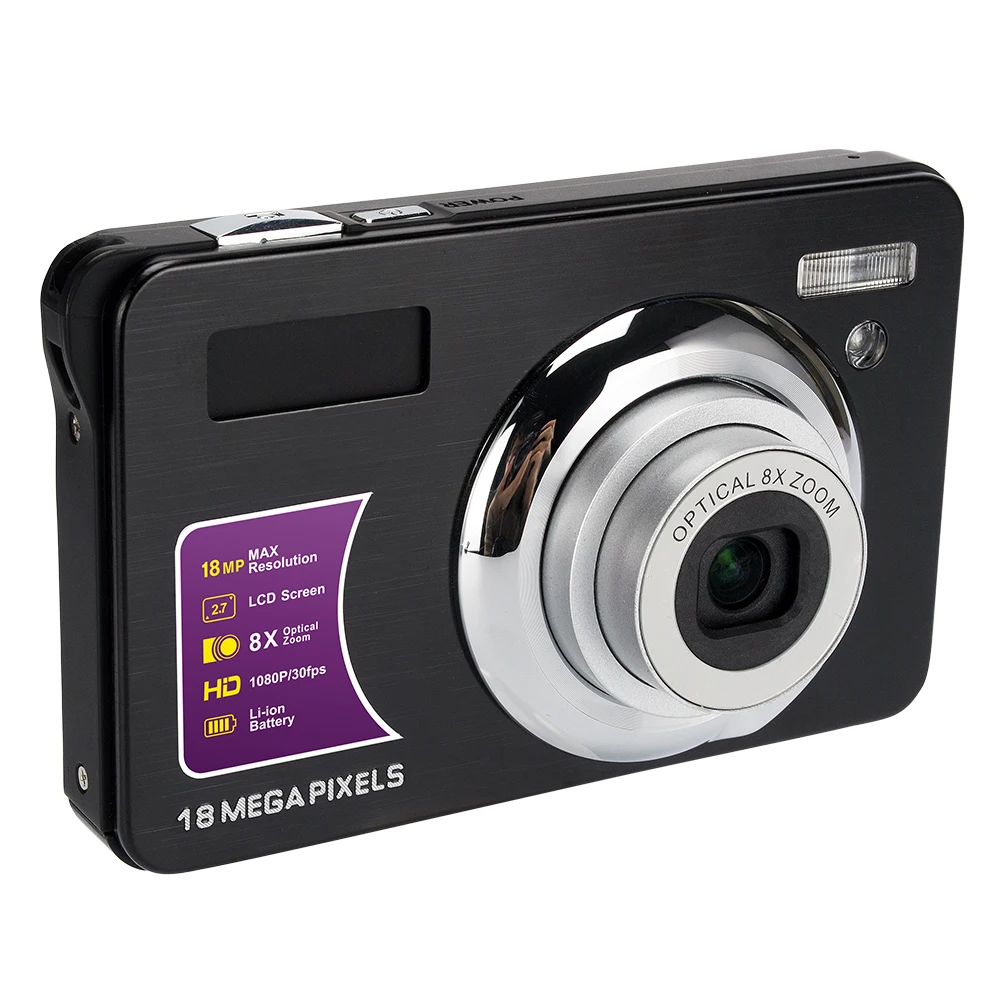 High Quality 8X Optical Zoom Lens Hd 1080 Video Camera 48Mp High Resolution Digital Camera With 2.7 Inch Screen