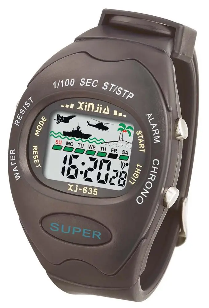 low price nice electronic Sport Digital brand automatic  chain wrist watch for men