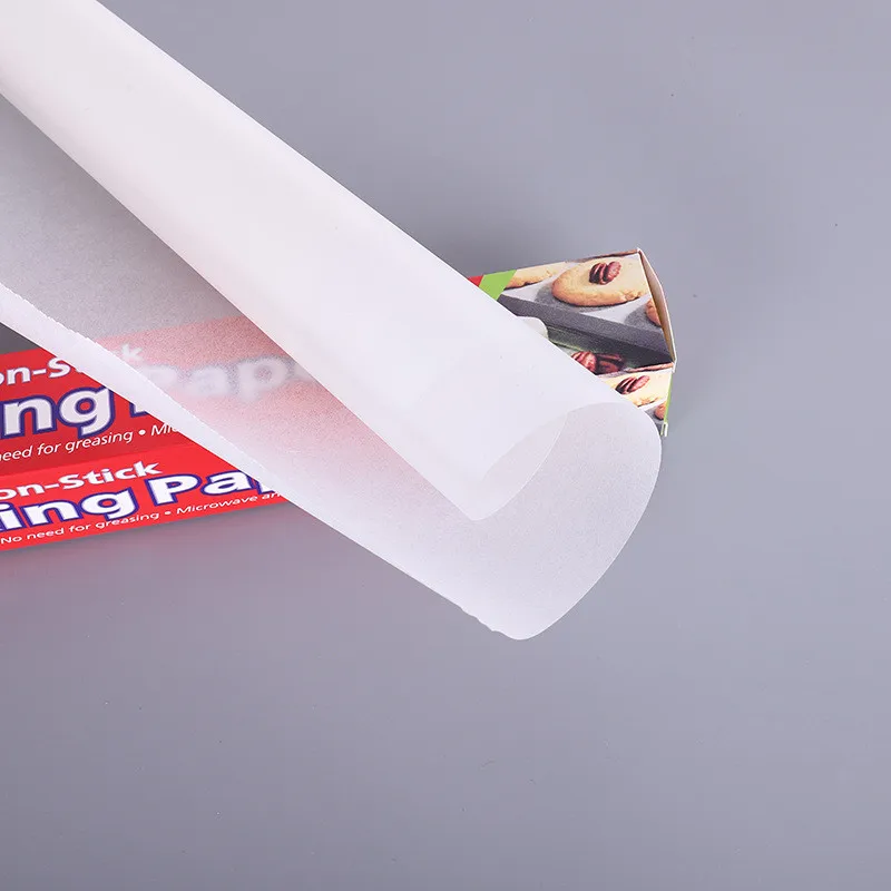 high quality 10 meters food tray household pressing parchment cooking non stich cake baking paper  in roll with multi-use