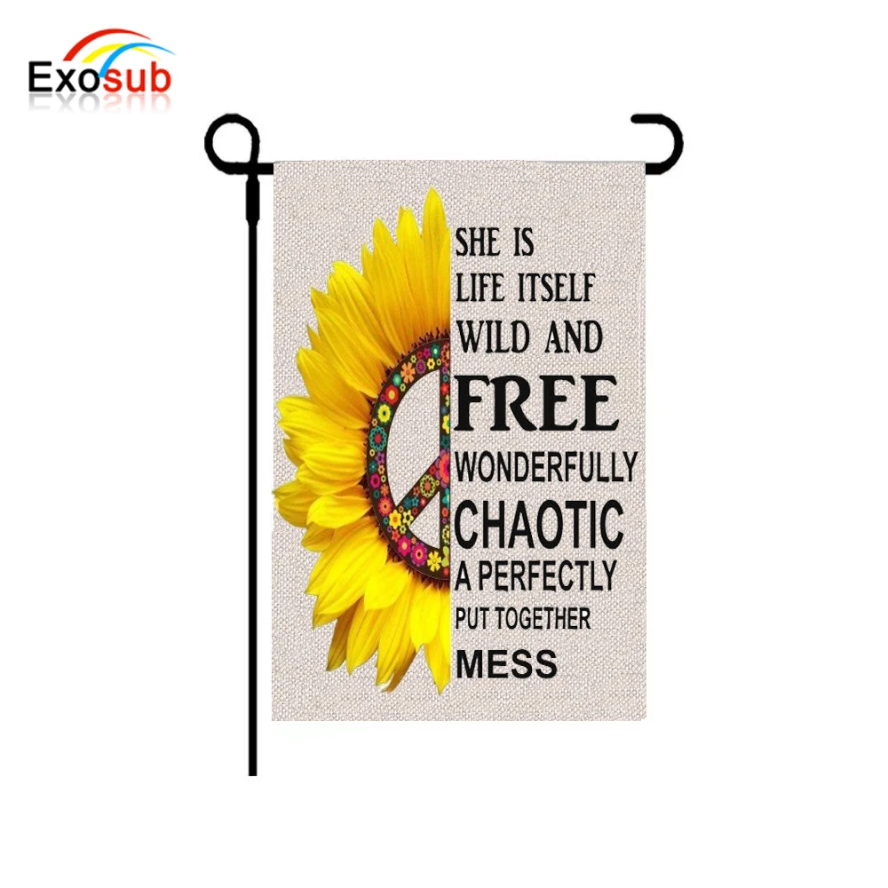 Custom decorative garden flag pole for heat pressing