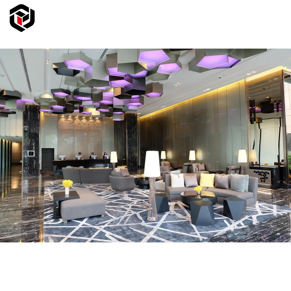 Luxury Restaurant Table And Chair Factory Custom Made Commercial Furniture Modern 5 Start Hotel Lobby Furniture