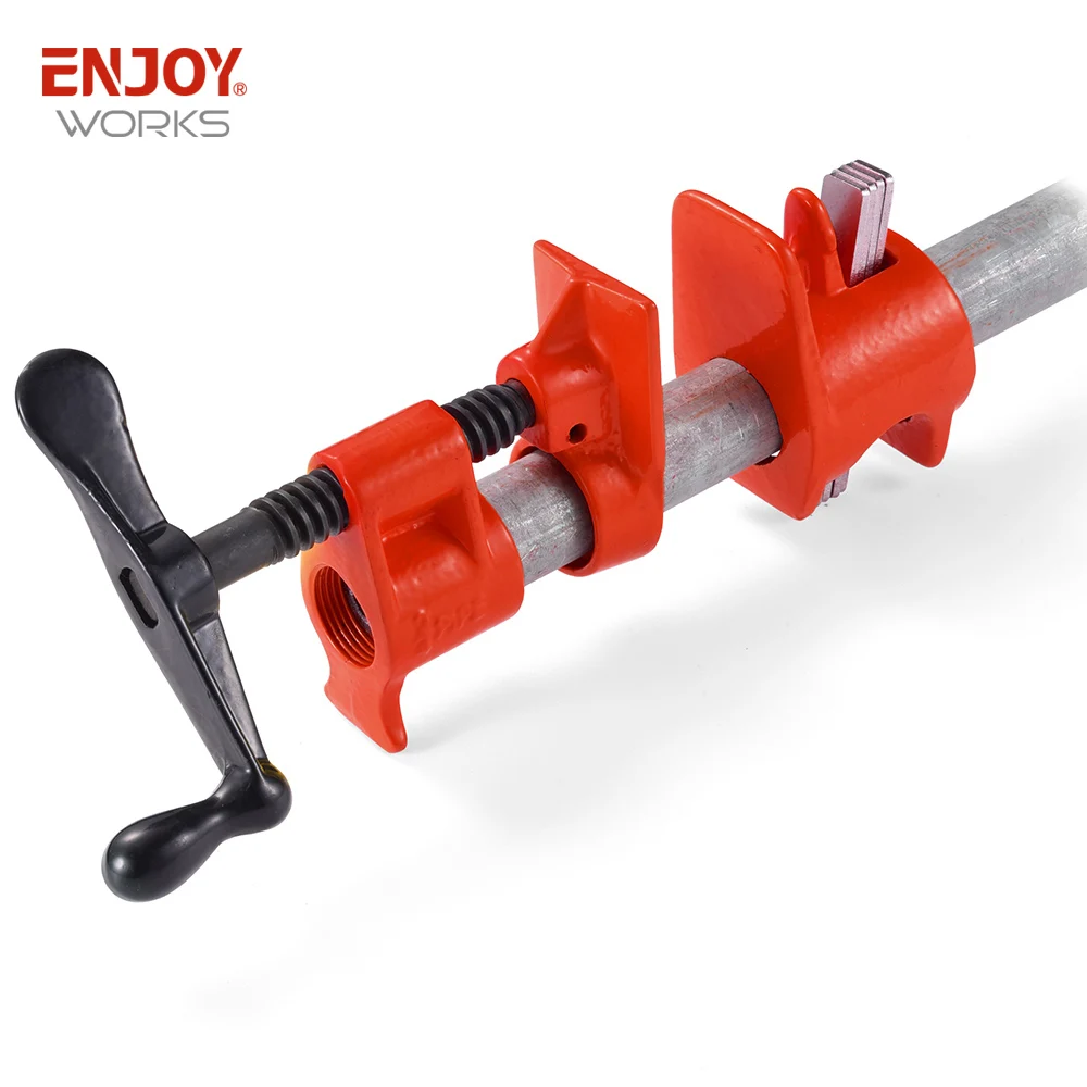 Quick Release H Style Pipe Clamp with Crank Handle