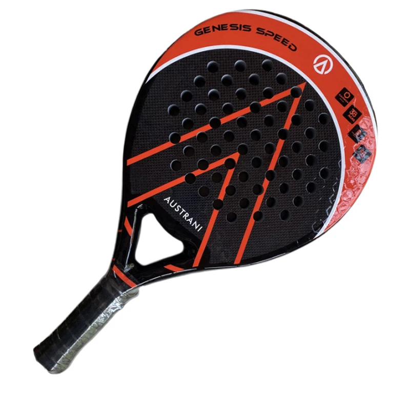 Custom top quality 18K  Diamond Teardrop  Padel shovel Professional Fiberglass Carbon Paddle Tennis padel raqueta Racket