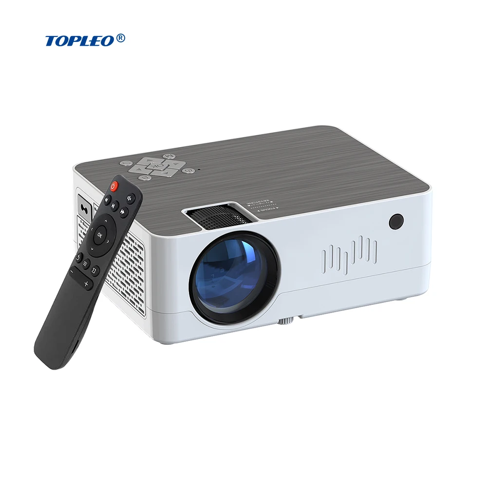 Topleo theater projectors Smooth online viewing built-in meet your entertainment needs video 4k screen 1080p home projector
