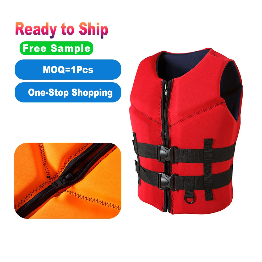 One Size Neoprene and Foam Floating Life Jacket General Service Sea Suit for Elder Adults for Drifting Outdoor Activities