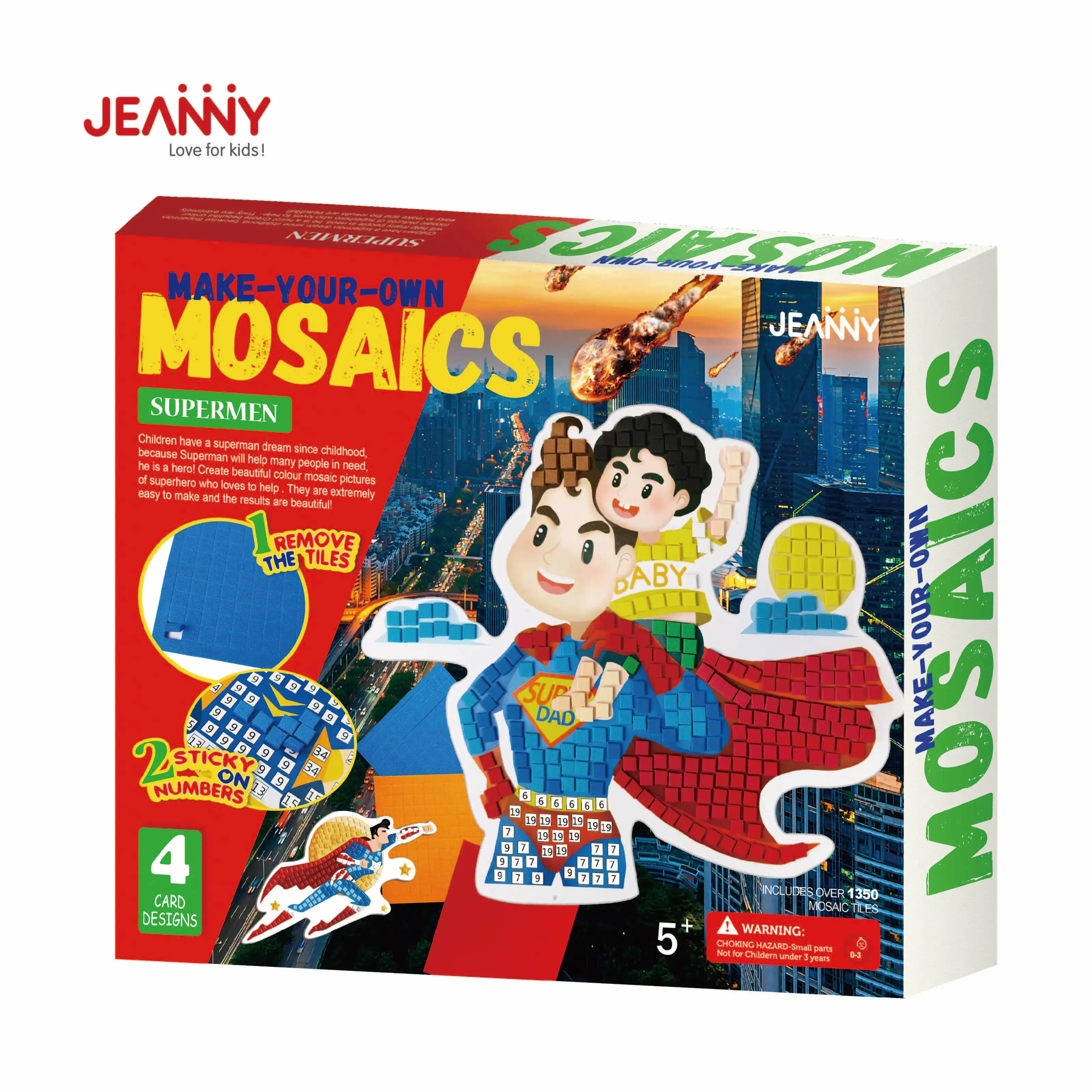 DIY Learning Creative Educational Handmade Craft For Decoration EVA 3D Mosaic Art Super Foam Cube Puzzle Kit For Boys