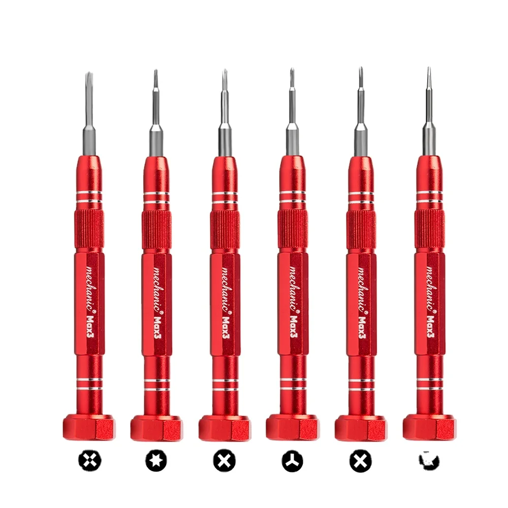 MECHANIC Max 3 high-precision 3D aluminum alloy built-in magnet screwdriver mobile phone repair anti-slip disassembly tool
