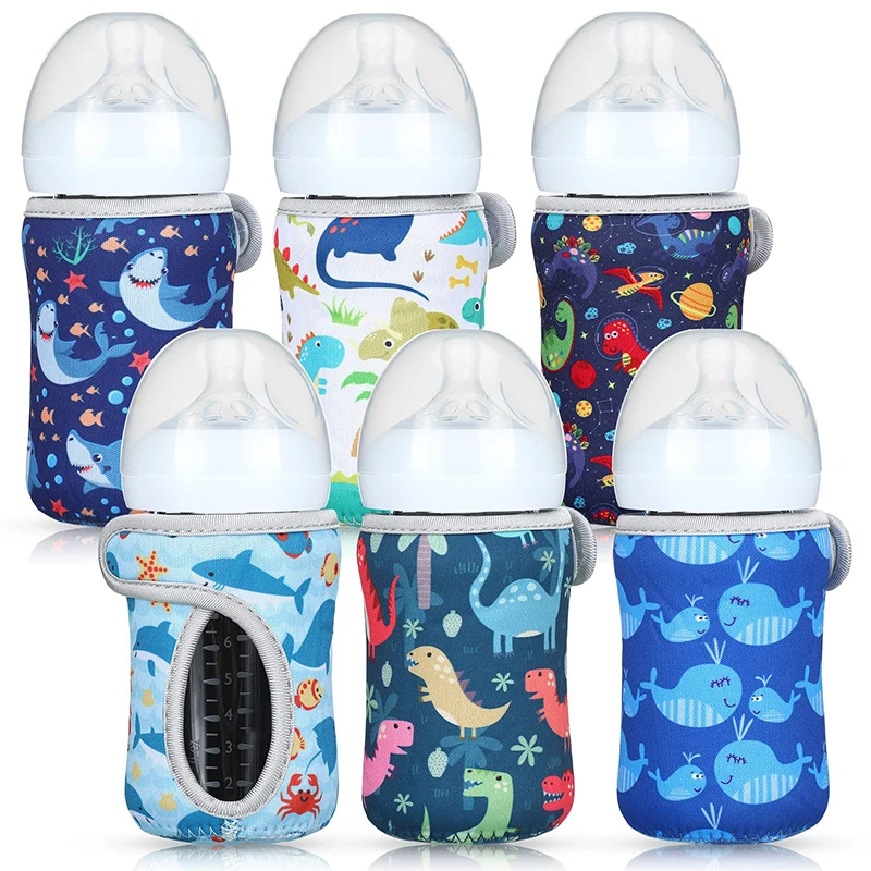Factory Custom Logo Pattern Kid Feeding Milk Bottle Holder Baby Bottle Neoprene Sleeve