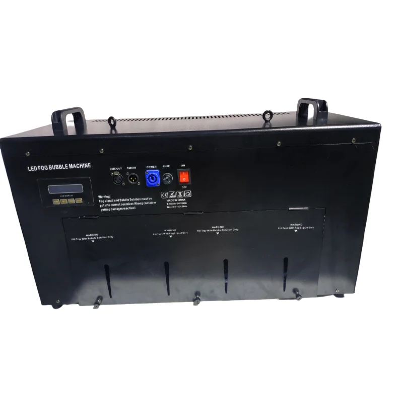 New bubble fog machine 1500w 4 heads RGBW 4 in 1 Led stage effect machine DMX with remote control