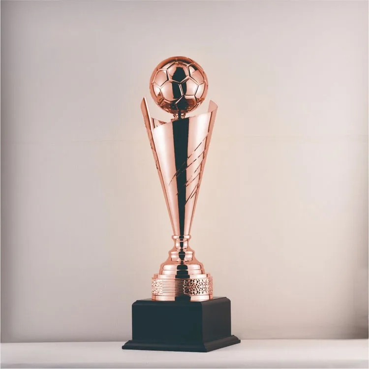 sport trophies personnalis and football awards metal gold sport trophy cup custom 520mm soccer football champions league trophy