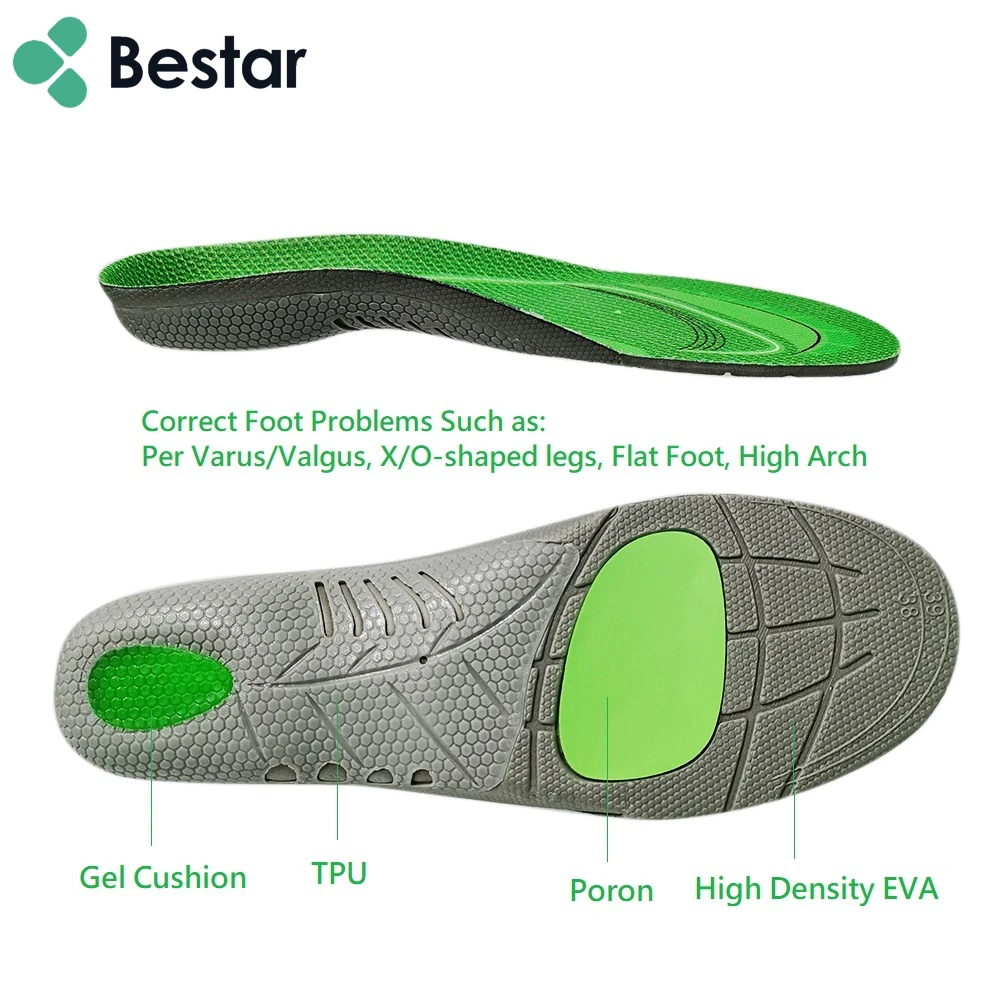 Plantar Fasciitis Feet Insoles Arch Supports Orthotics Inserts Relieve Flat Feet High Arch Foot Pain Sports Orthopedic Insoles