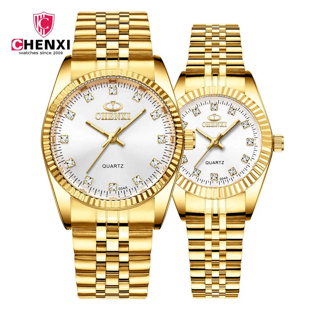 Top Luxury Brand Business Watch Stainless Steel Date Hour Gold Wristwatch Quartz Clock High Quality Waterproof Watches