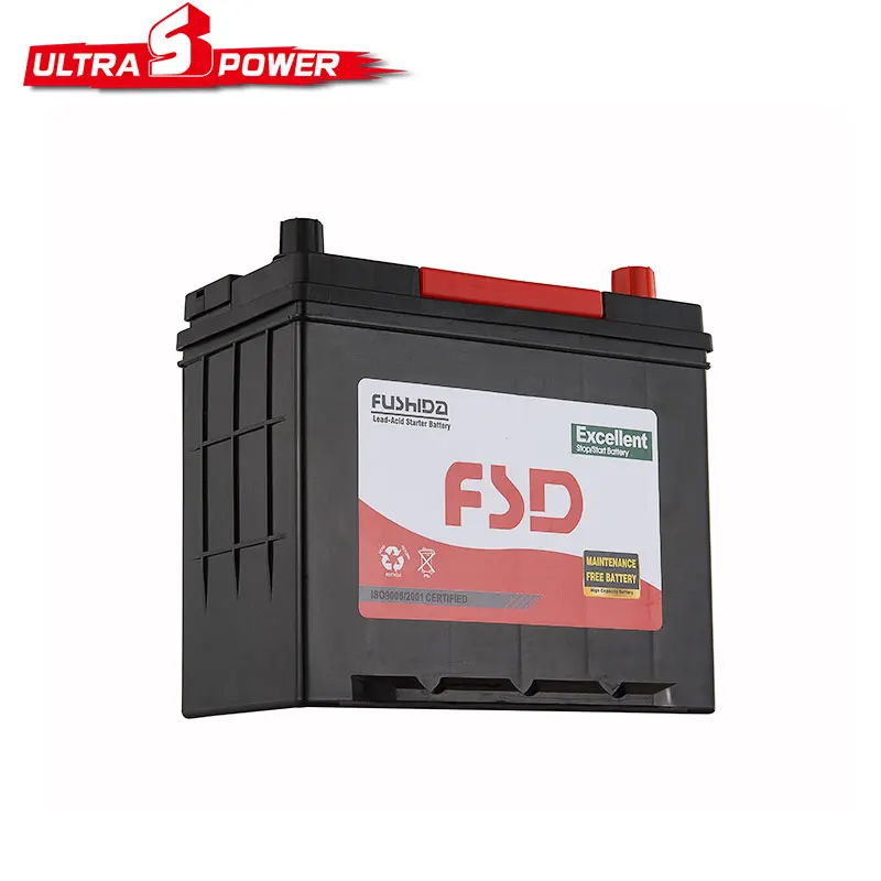 JIS standard deep cycle din standard car auto battery ns60 12v 45ah maintenance free