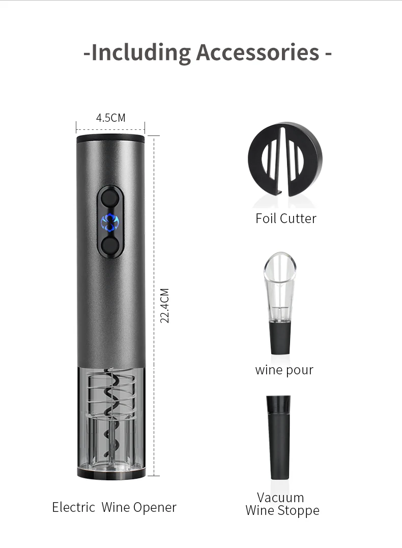 SUNWAY Trending 2023 Gadgets Wine Accessories Electric Wine Opener corkscrew Set Wedding Favors