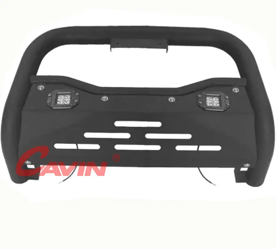 With LED Light Front Guard For Ford Bronco Steel Front Car Grille Guard