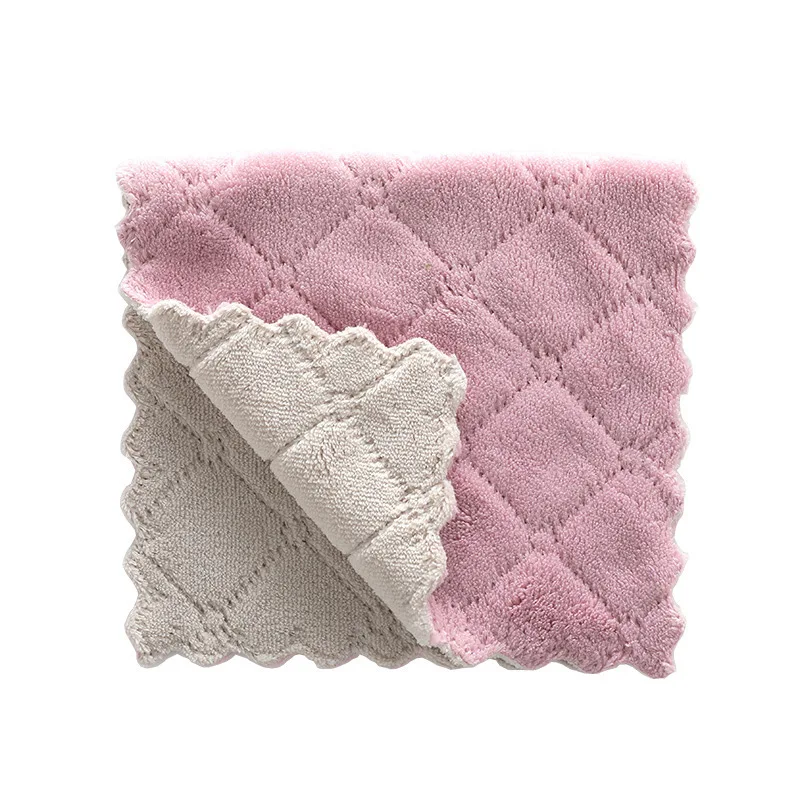 Tea Towel Microfiber Cleaning Cloth Lint Free Cleaning Dish Towels for House Kitchen Car Glass Window Microfiber Towel