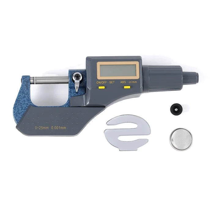 0-25mm 0.001mm high quality electronic outside micrometer digital micrometer with big screen