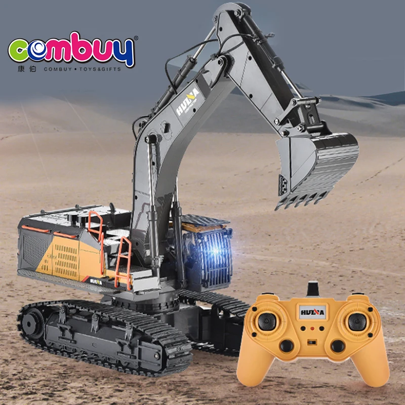 Remote control 1:14 22 channel simulation alloy kids rc excavator toy