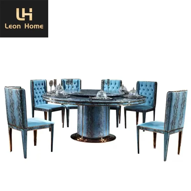 Factory Custom Durable Crocodile Microfiber Leather High Back Upholstered Modern Dining Chairs For Restaurant/Dining Room