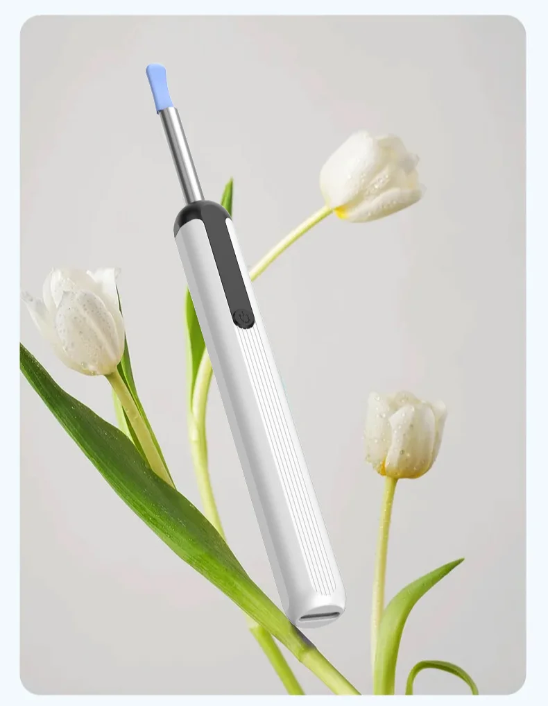 Rechargeable LED Light Electric Ear Wax Removal HD Smart Wireless Visual Ear Pick Spoon Cleaner Kit With Camera